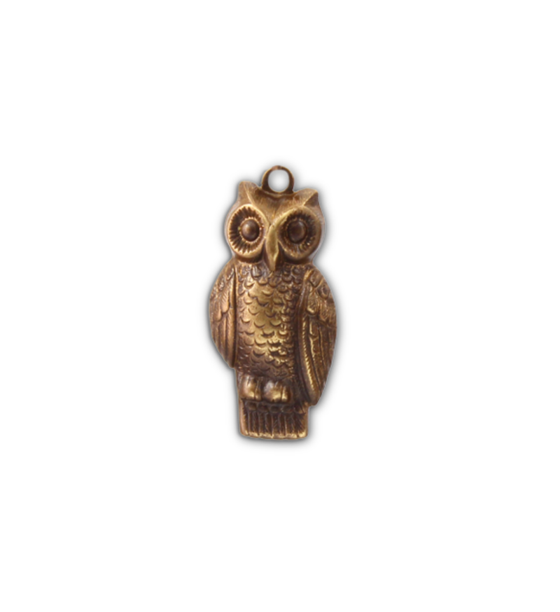 Perched Owl, 24x11mm (1pc)