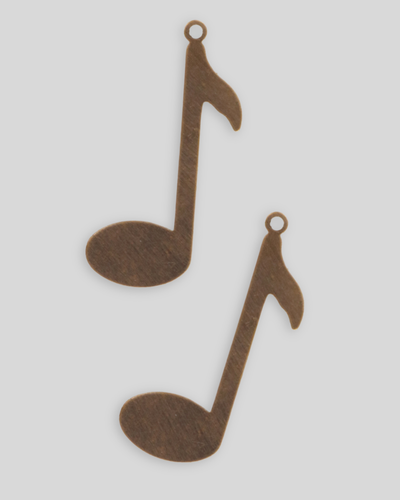 Music Note Blank, 35x14mm (2pcs)