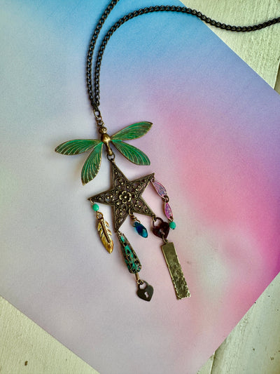 Unique dragonfly star necklace FDE551A3-D973-40AE-98C5-1534E11213A3
