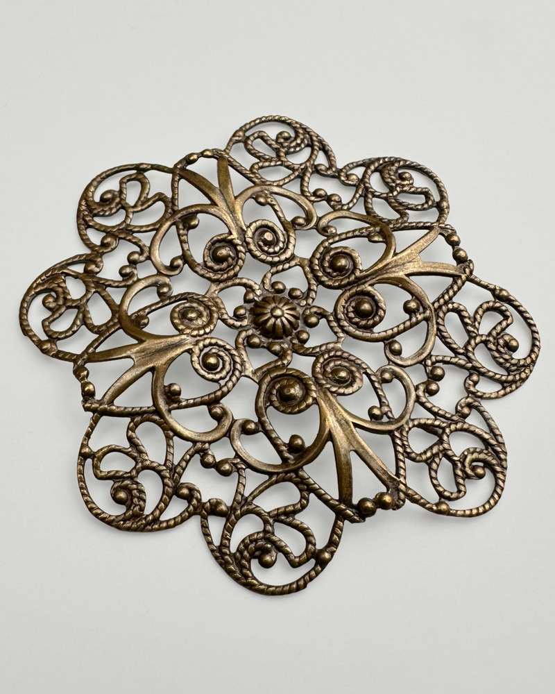 Flower Petal Filigree, 51mm, (1pc)