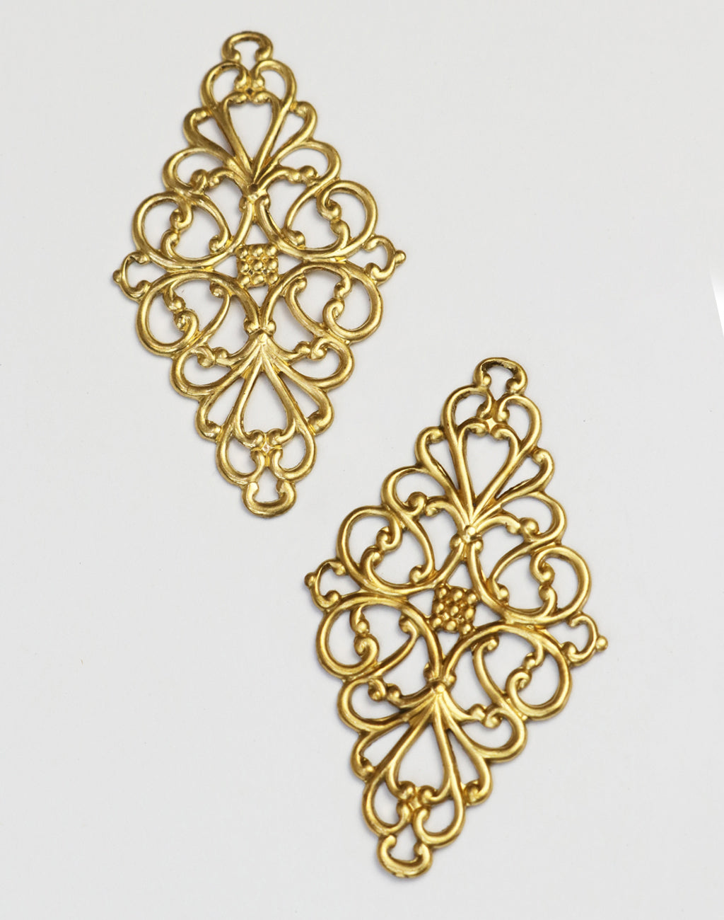 Rococo Diamond Filigree, 44x26mm (2 pcs)