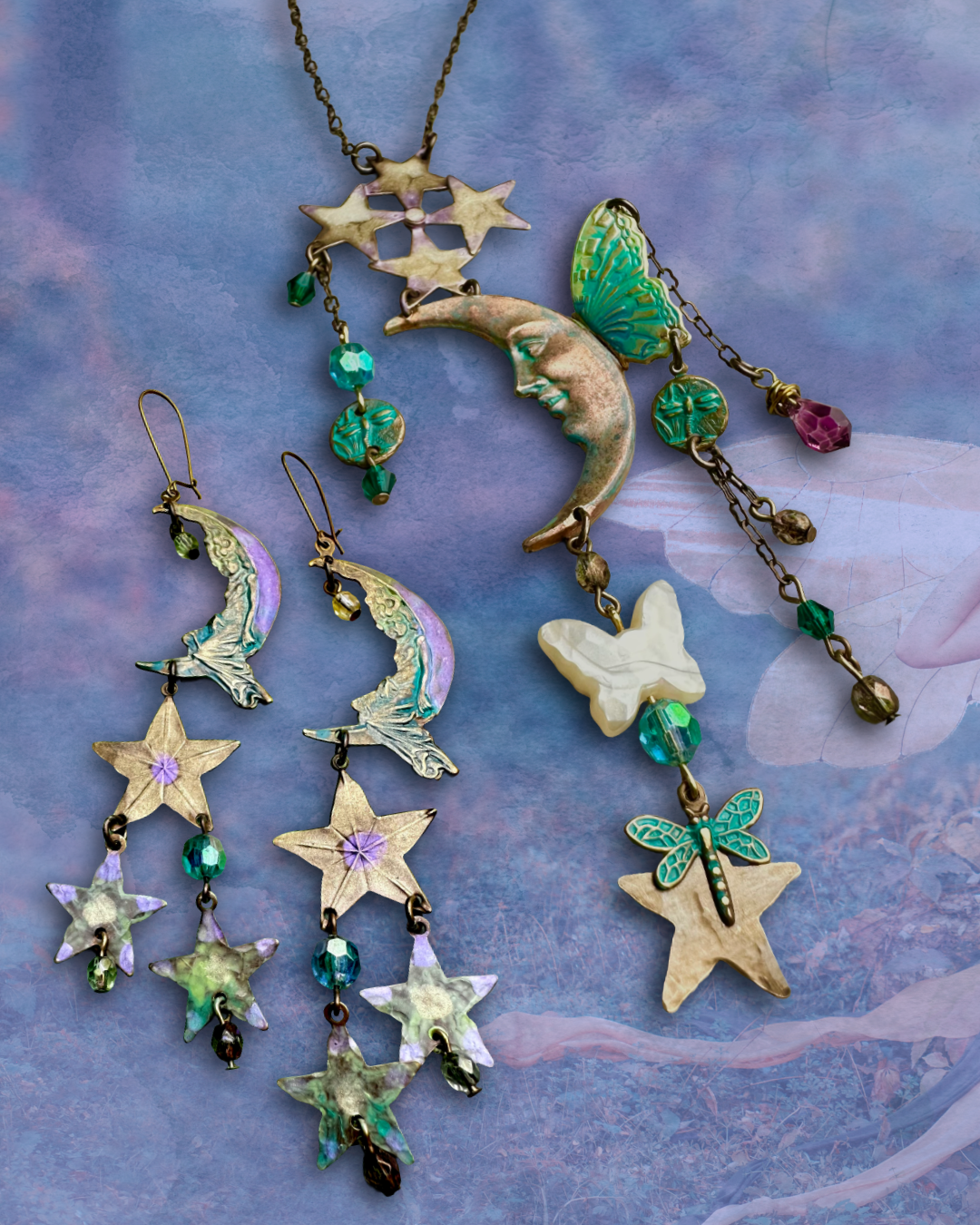 Fairy Flight Necklace & Earrings Sampler Bundle!