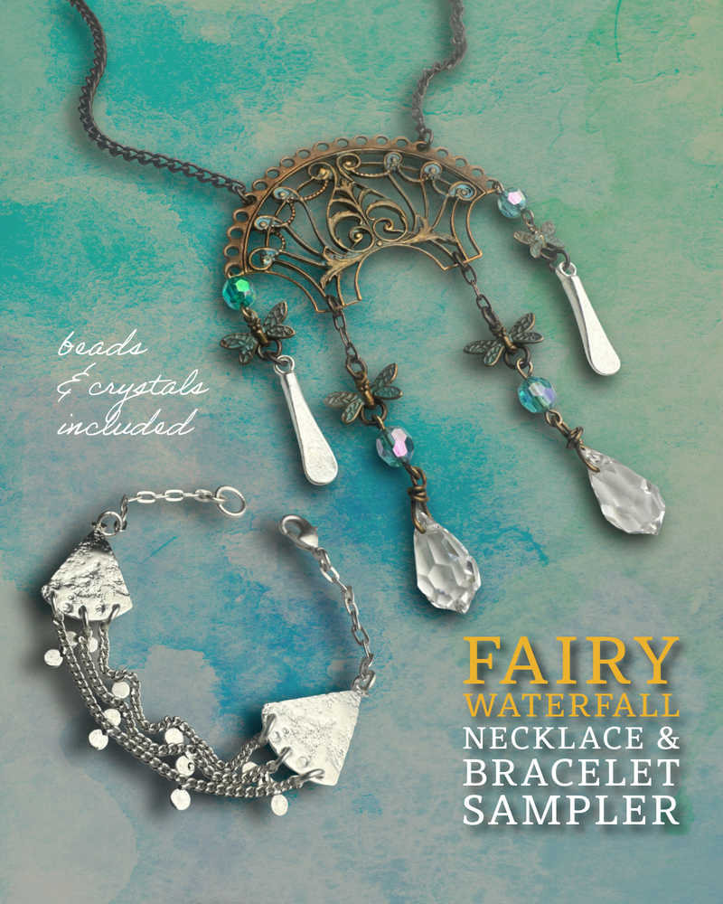 Fairy Waterfall Necklace Bracelet Sampler