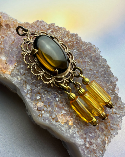 Smoky Topaz Tassel Pendant Kit
