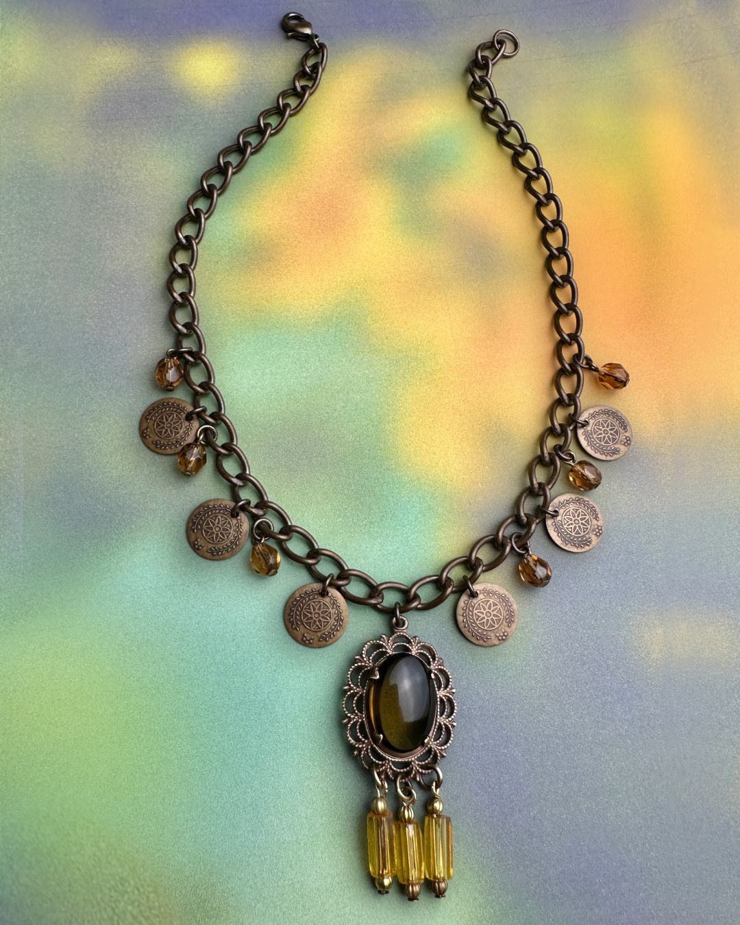 Smoky Topaz Tassel Pendant Kit
