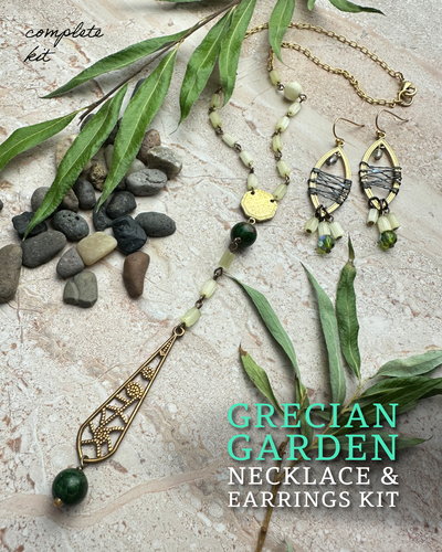 Grecian Garden Necklace & Earring Complete Kit