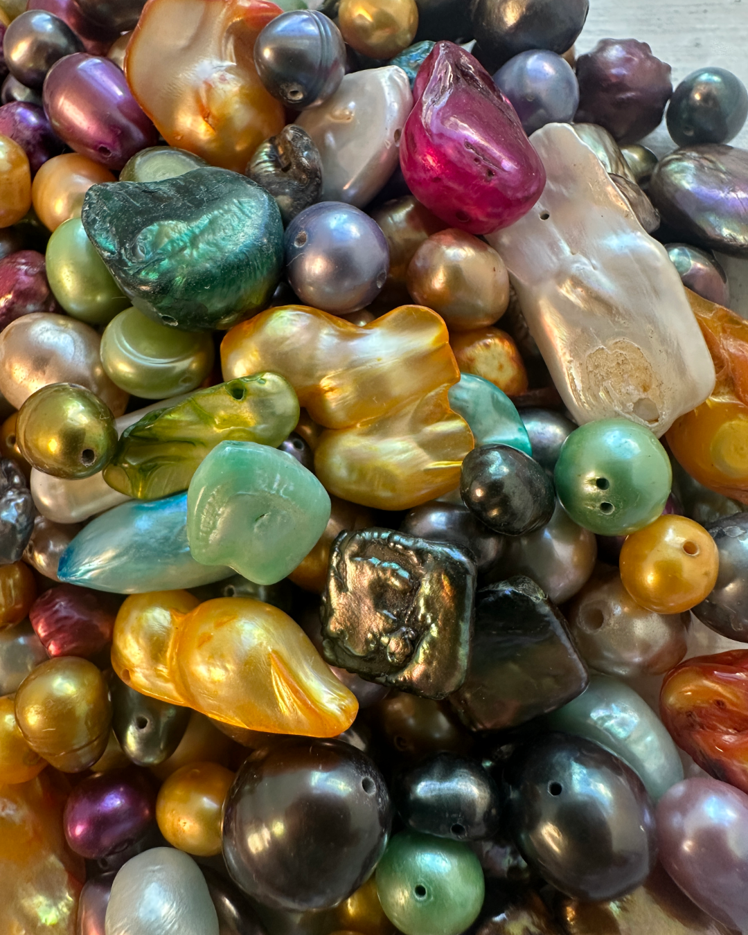 Fresh Water Pearl Assorted Bead Mix - 1 oz