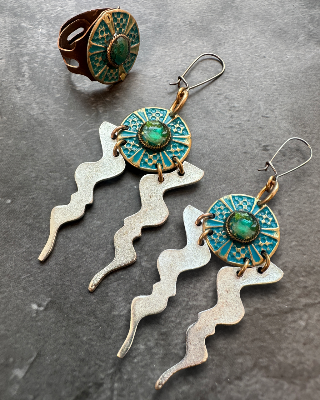 Gemstone Effects Class Kit - Earrings & Ring