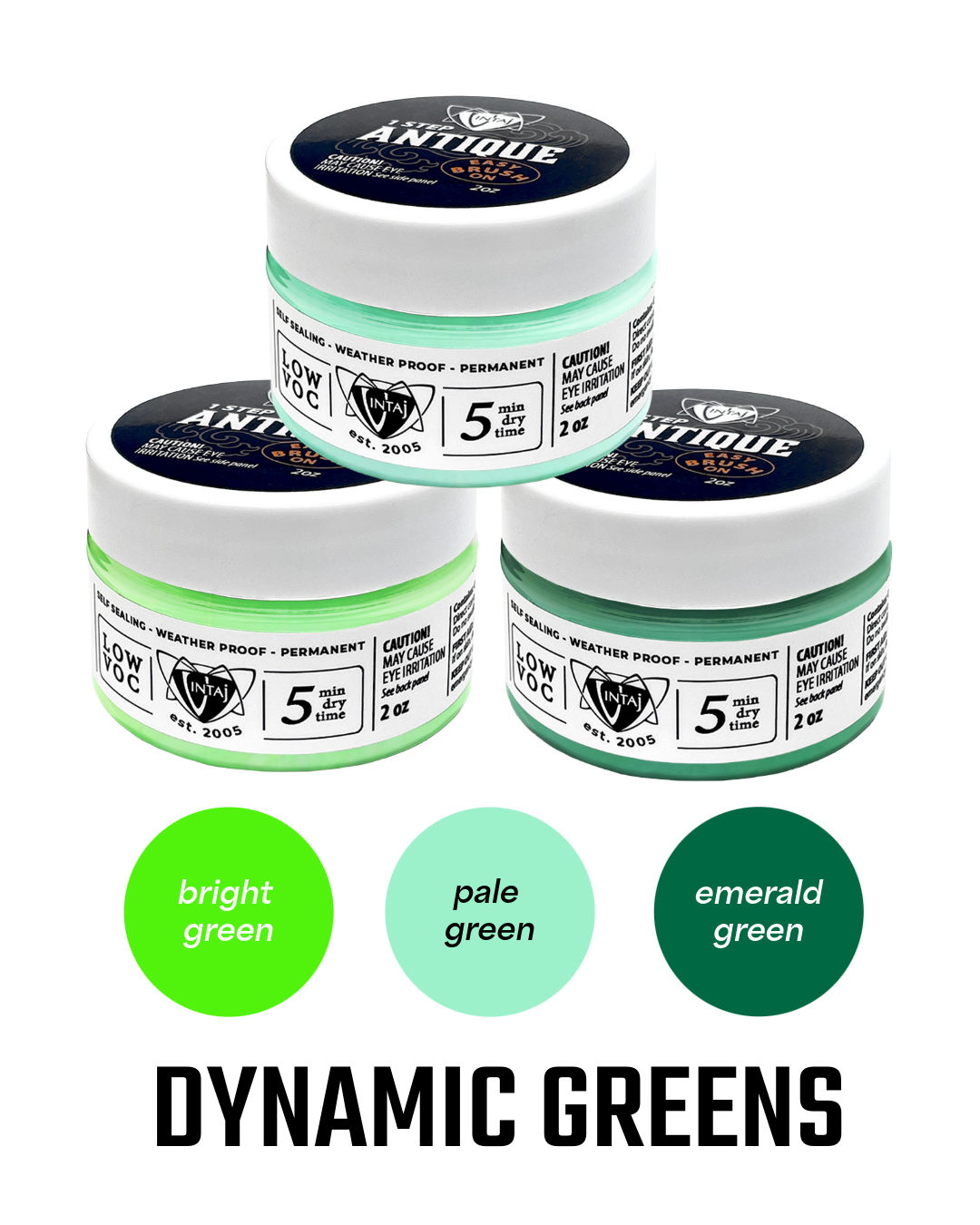 Dynamic Greens Set, 1 Step Antique, 2 oz (3pcs)