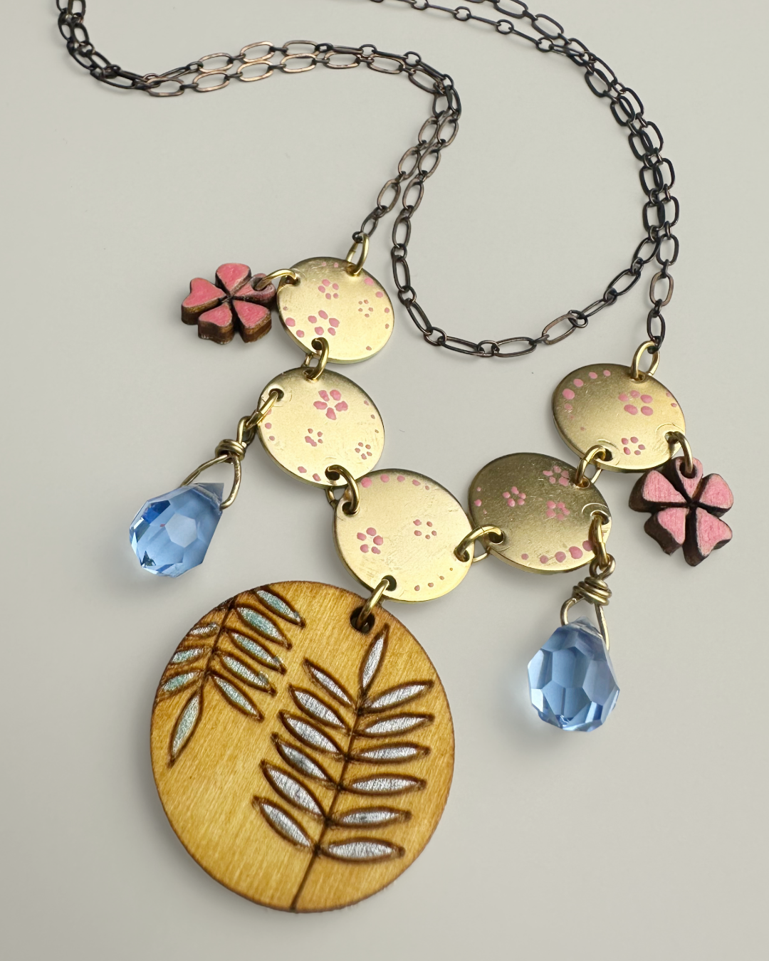 Botanical Fern Necklace & Earrings Complete Kit