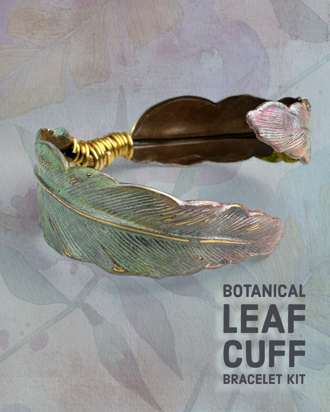 Botanical Leaf Cuff Bracelet Complete Kit