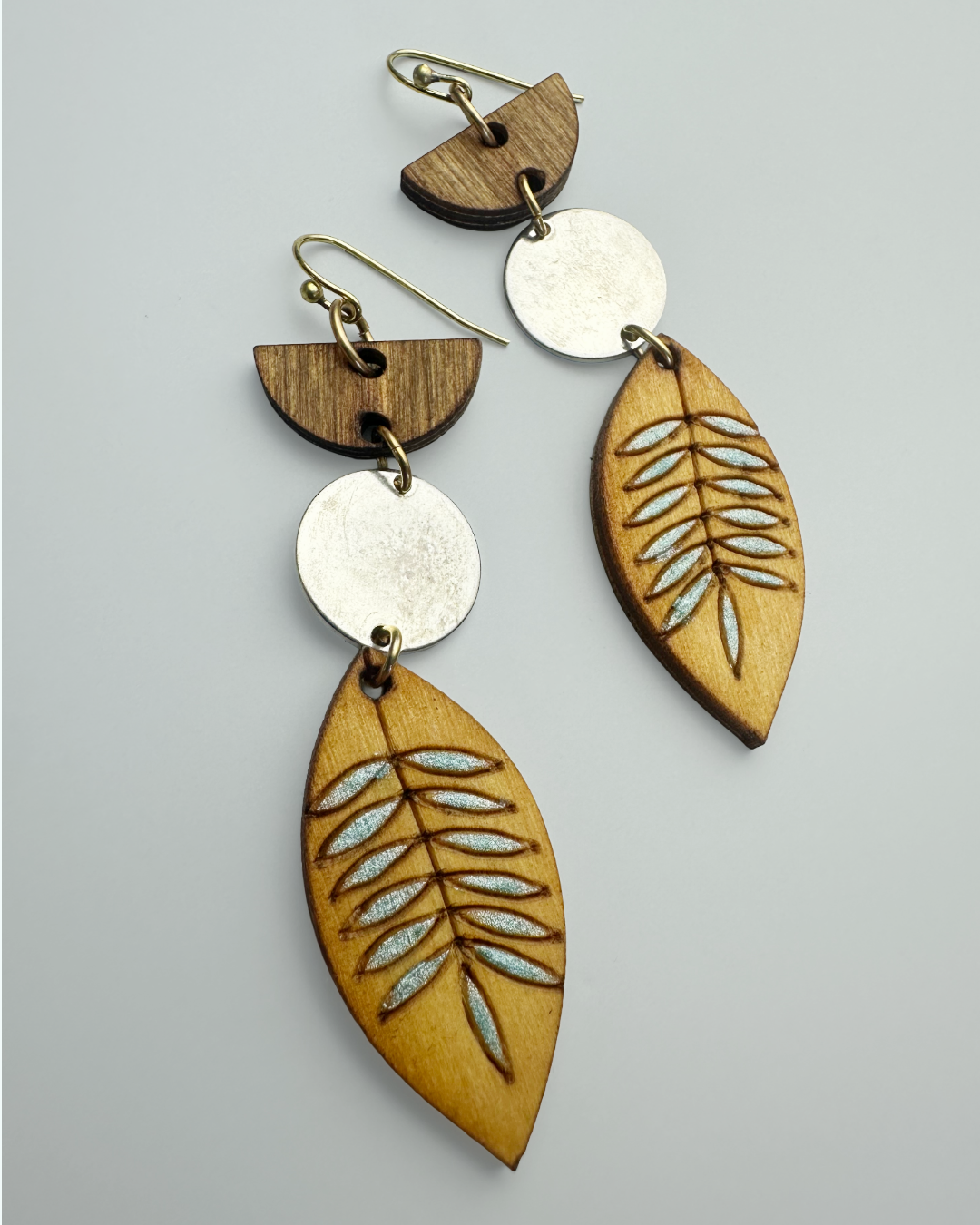 Botanical Fern Necklace & Earrings Complete Kit