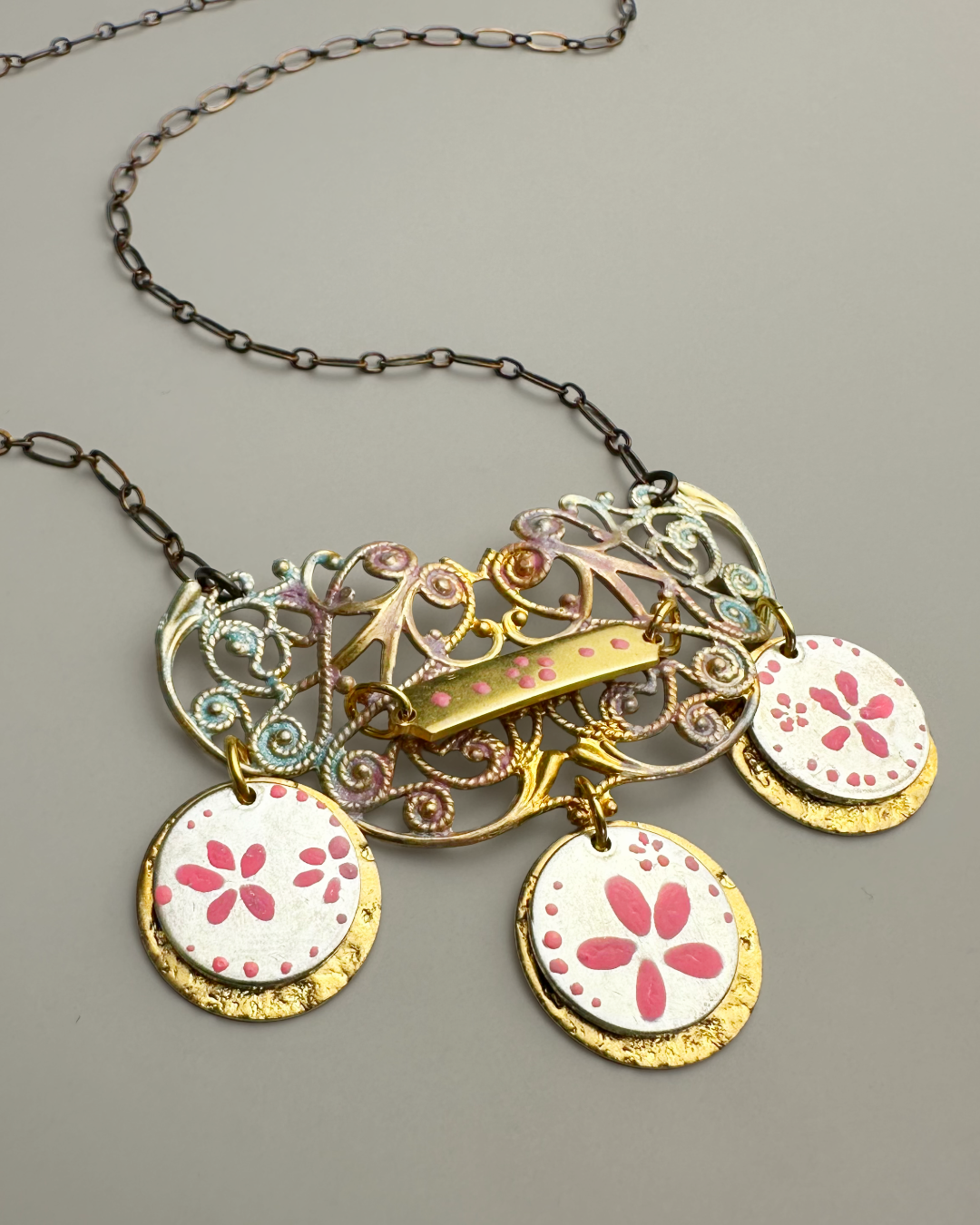 Botanical Flower Necklace Bracelet & Earrings Inspo Bundle