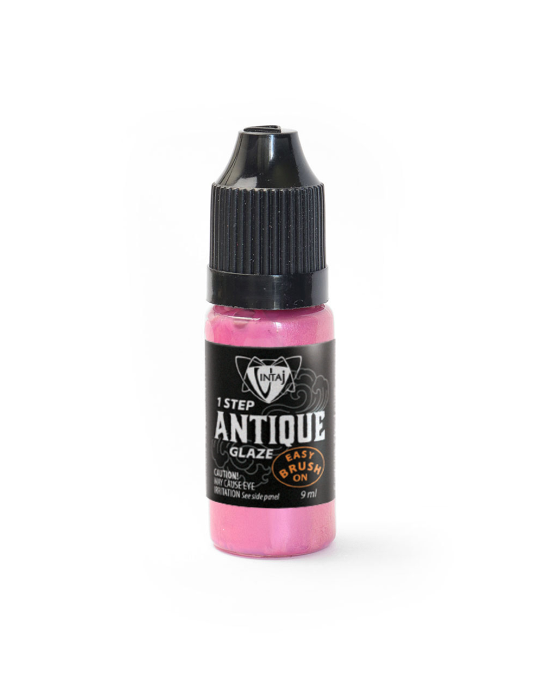 Pink antique glaze bottle.
