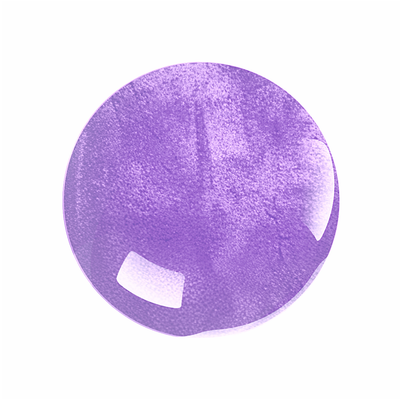 Purple circle with highlights.