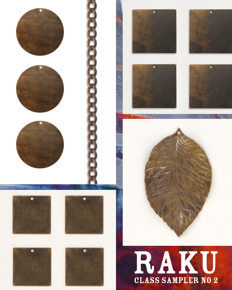 Brown metal shapes and leaf on white and colorful backgrounds.