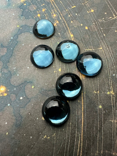 10mm Round Swarovski Montana Blue Cabochon (6pcs)