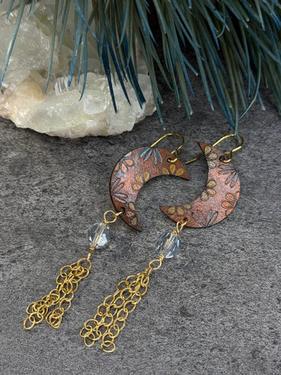 Southwest Moon Leather Earrings Complete Kit