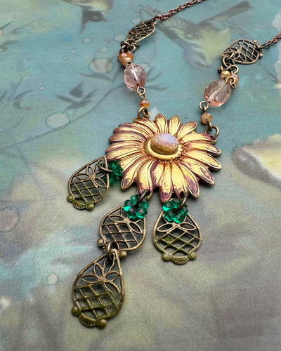 Autumn Flowers Necklace & Earrings Kit