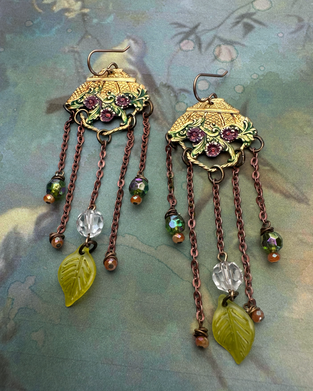 Autumn Flowers Necklace & Earrings Kit