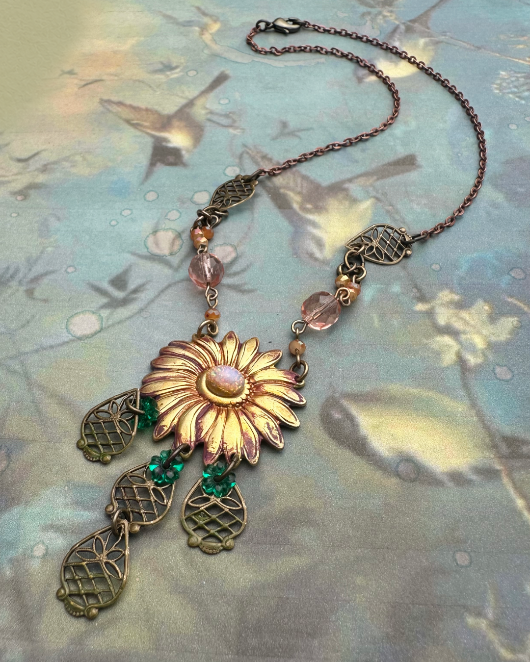 Autumn Flowers Necklace & Earrings Kit