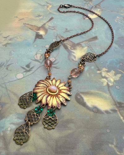 Autumn Flowers Necklace & Earrings Kit