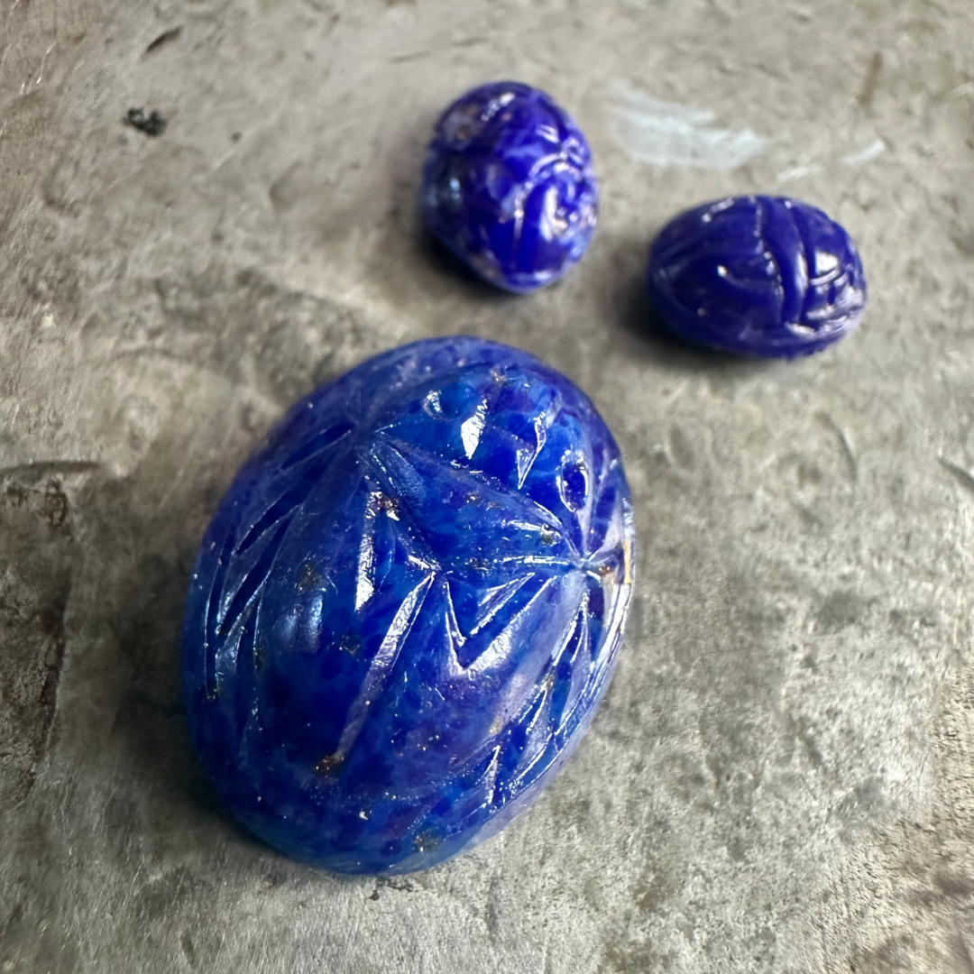 Egyptian Scarab Bracelet & Earrings Kit
