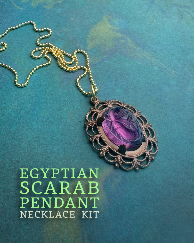 Egyptian Scarab Pendant Necklace Kit
