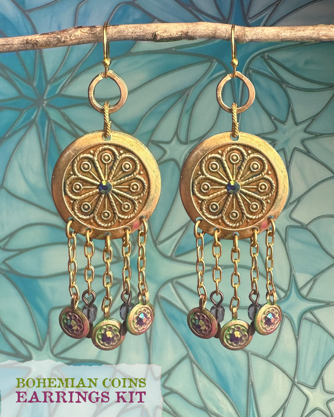 Bohemian Coins Earrings Kit