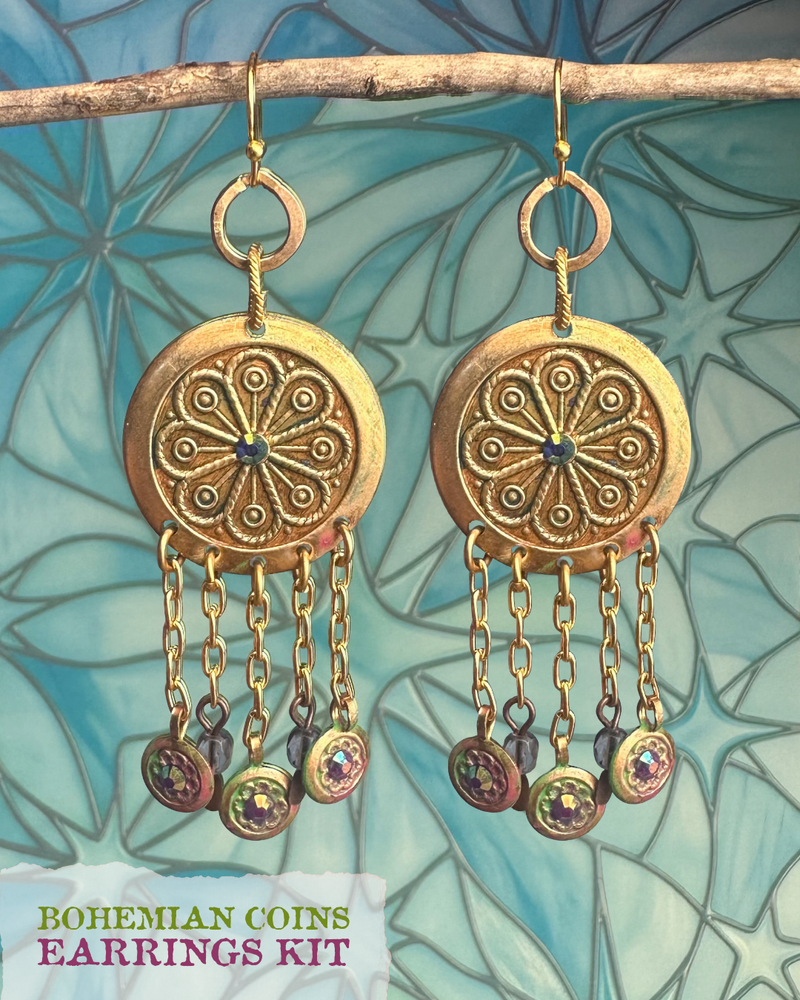 Bohemian Coins Earrings Kit