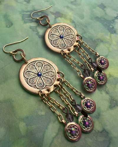 Bohemian Coins Earrings Kit
