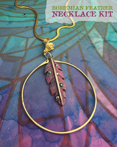 Bohemian Feather Necklace Kit