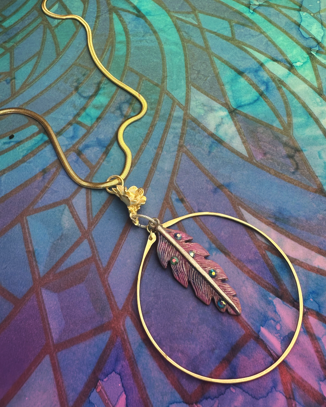 Bohemian Feather Necklace Kit
