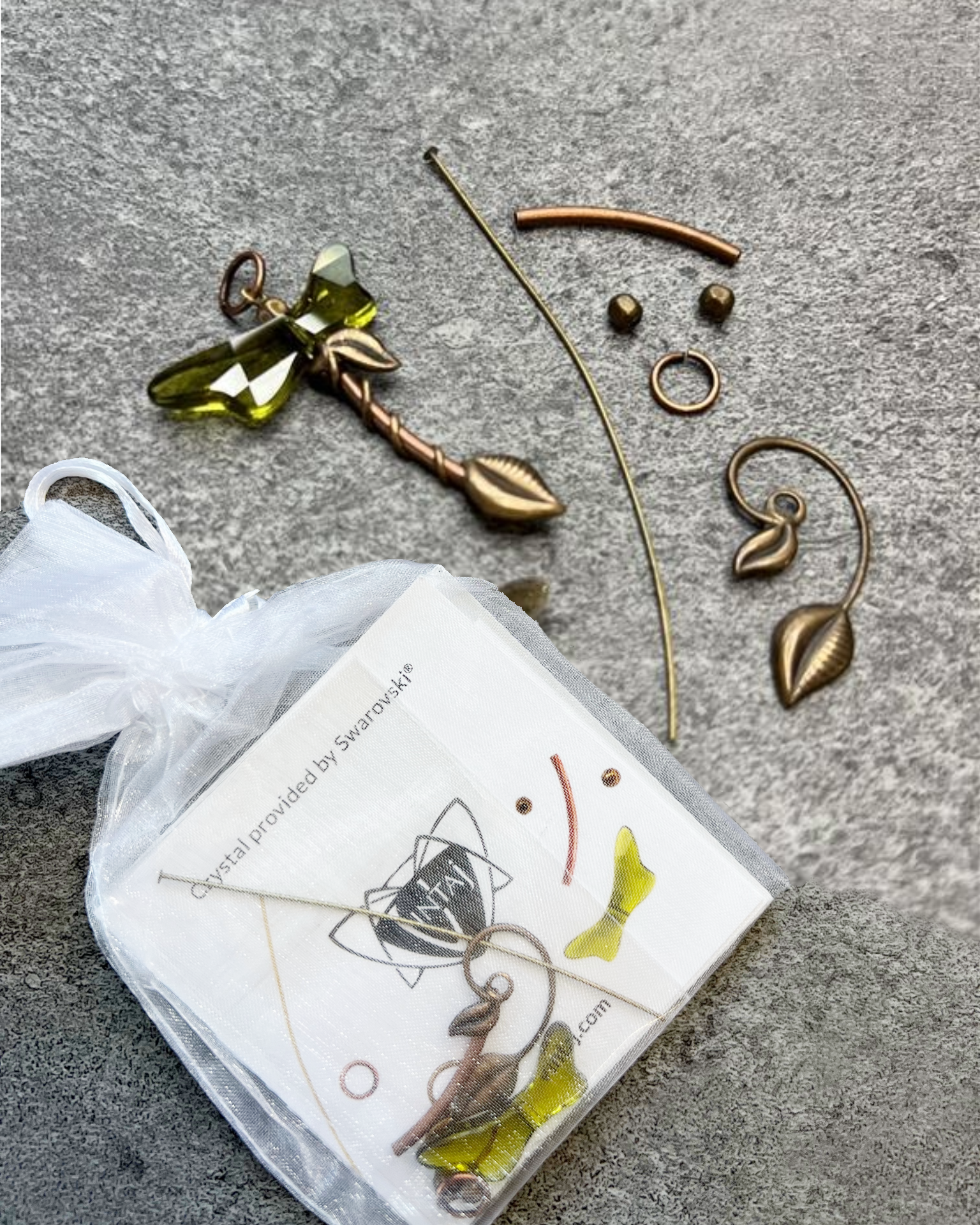 Swarovski Dragonfly Pendant Kit