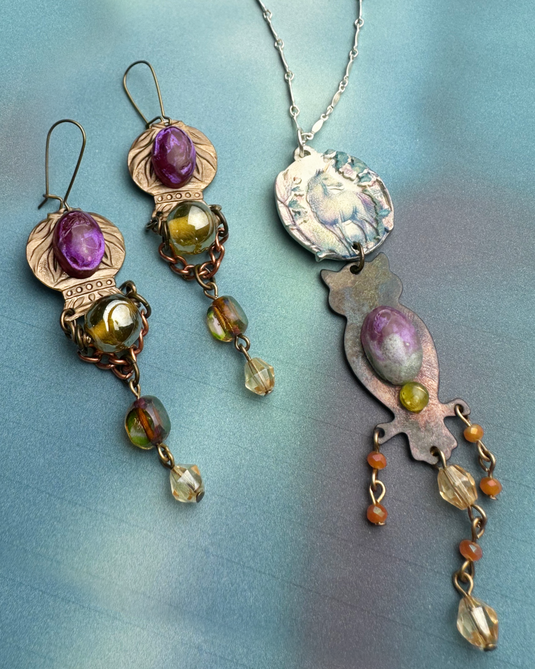 Unicorn Forest Necklace & Earrings Kit
