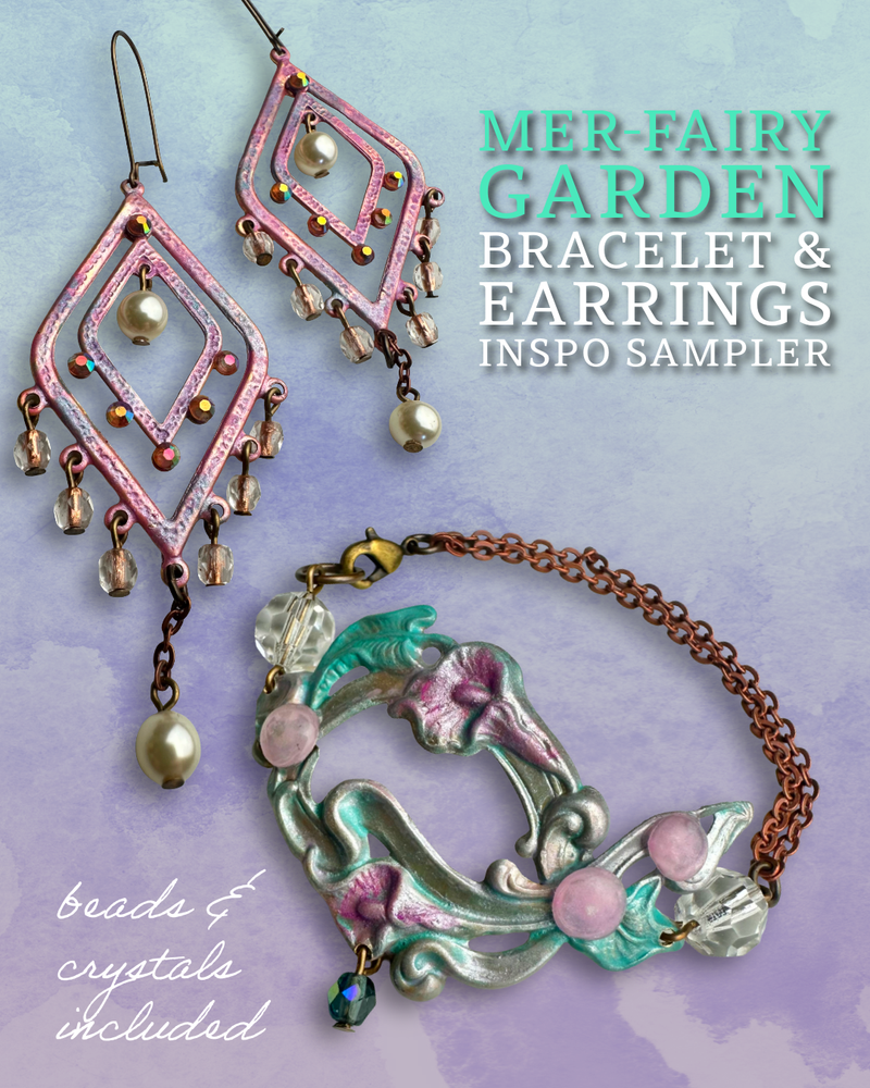 Mer-fairy Garden Bracelet & Earrings Inspo Sampler