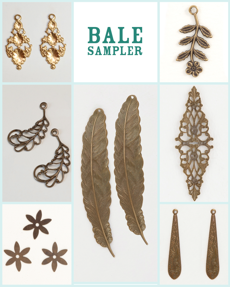 Bale Sampler of antique-style jewelry pendants