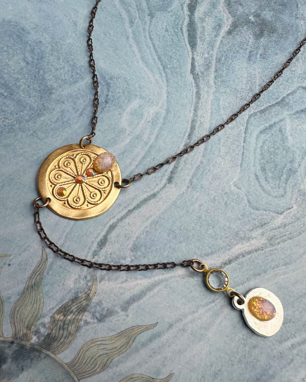 Garden Sundial Necklace & Earrings Kit