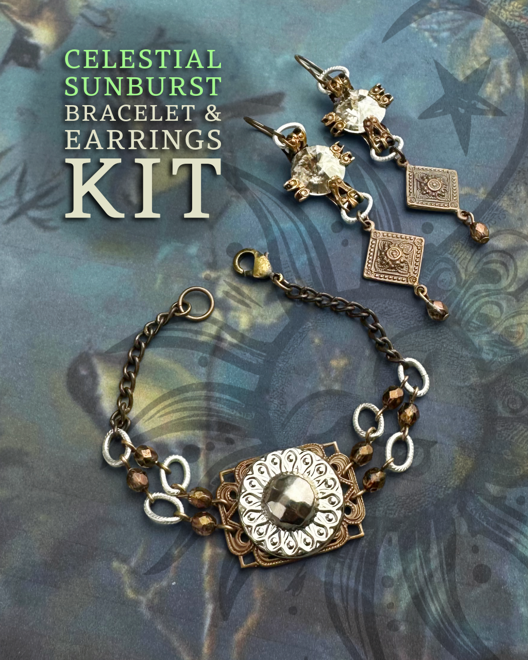 Celestial SunburstBracelet & Earrings Kit