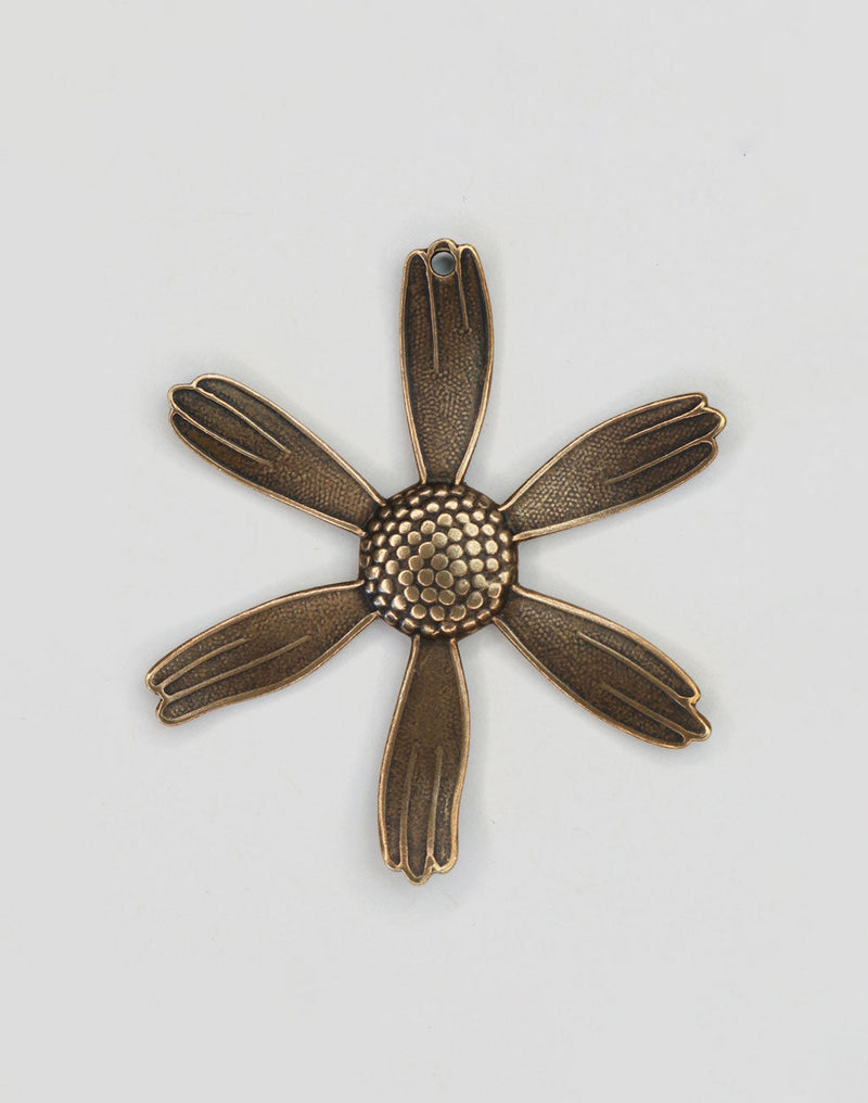 Bronze daisy flower ornament