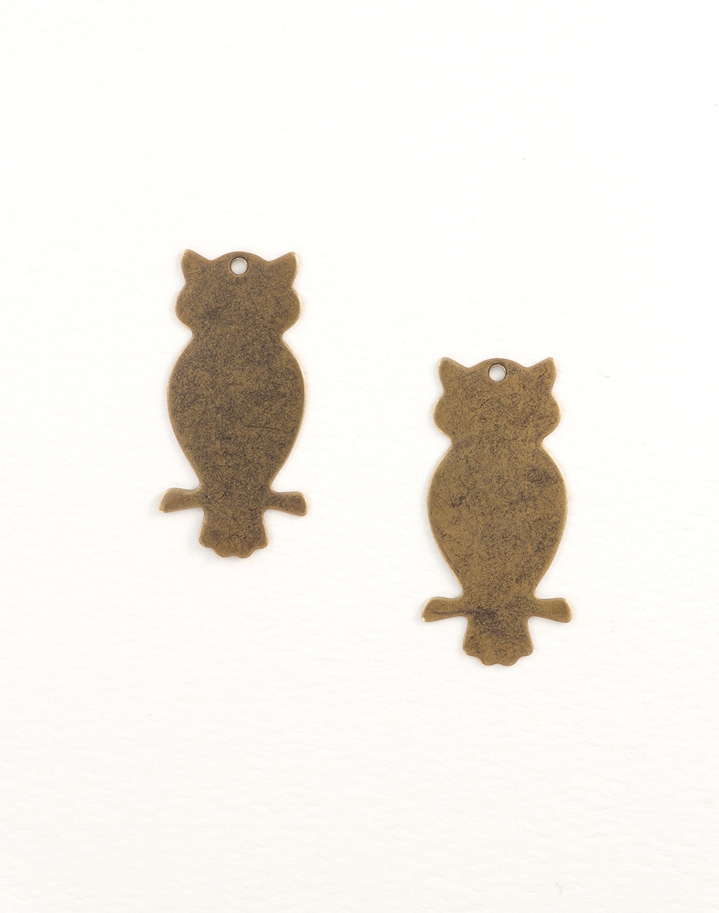 Perched Owl Blank, 42x20mm, (2pcs)