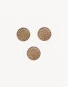 Mercury Head Coin, 13mm, (3pcs)