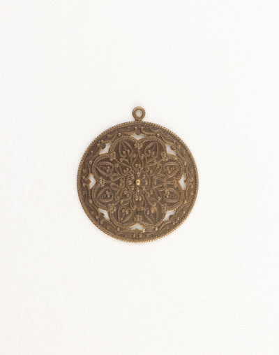 40x35.5mm Viola Scrollwork (1pc)