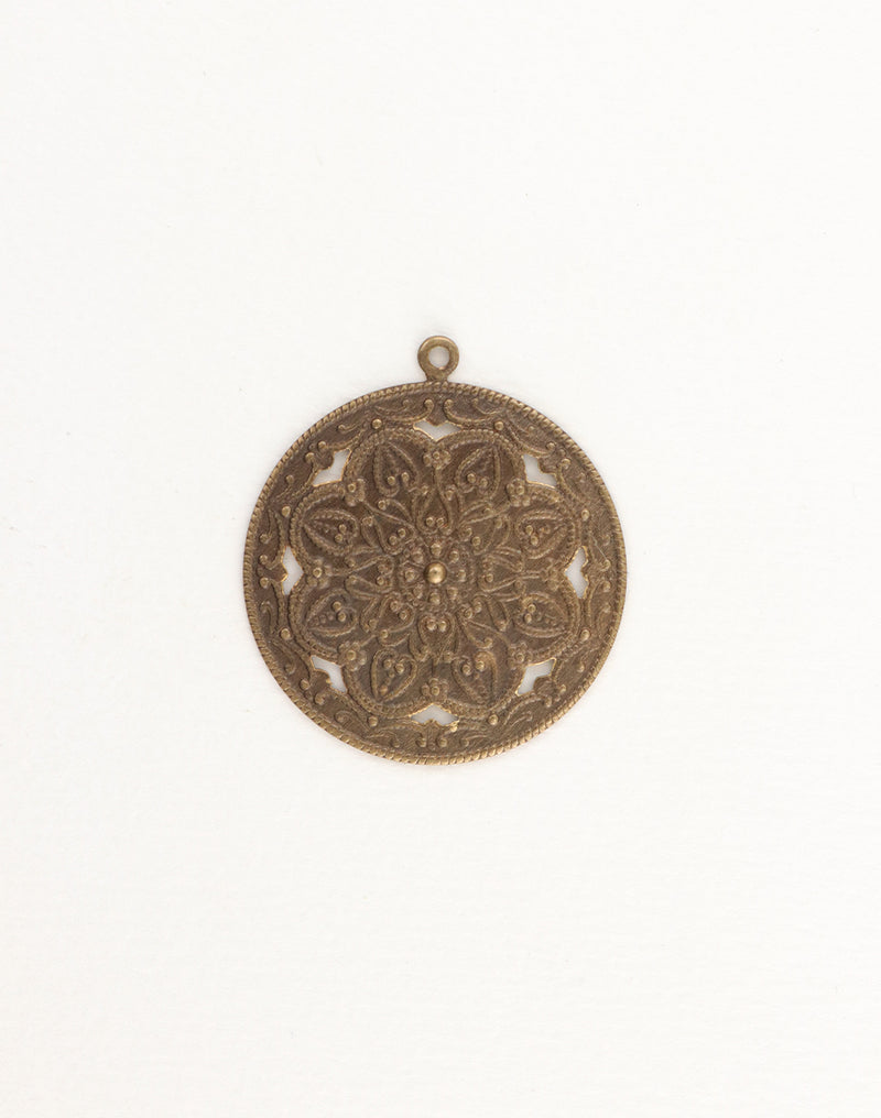 40x35.5mm Viola Scrollwork (1pc)