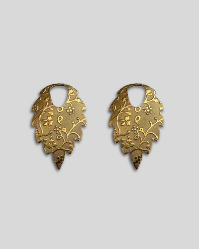 Patterned Leaf, 35x22mm, (2pcs)