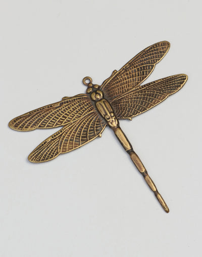 Bronze dragonfly pendant