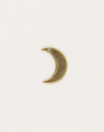 Brass crescent moon charm (PT152-270-BACK)