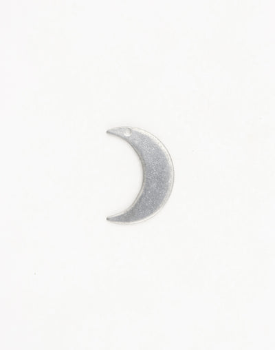 PT152 Back - Silver crescent moon charm