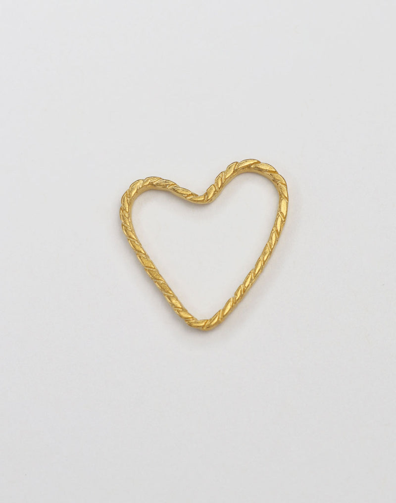 Braided Heart Outline, 22x20mm (1pc)