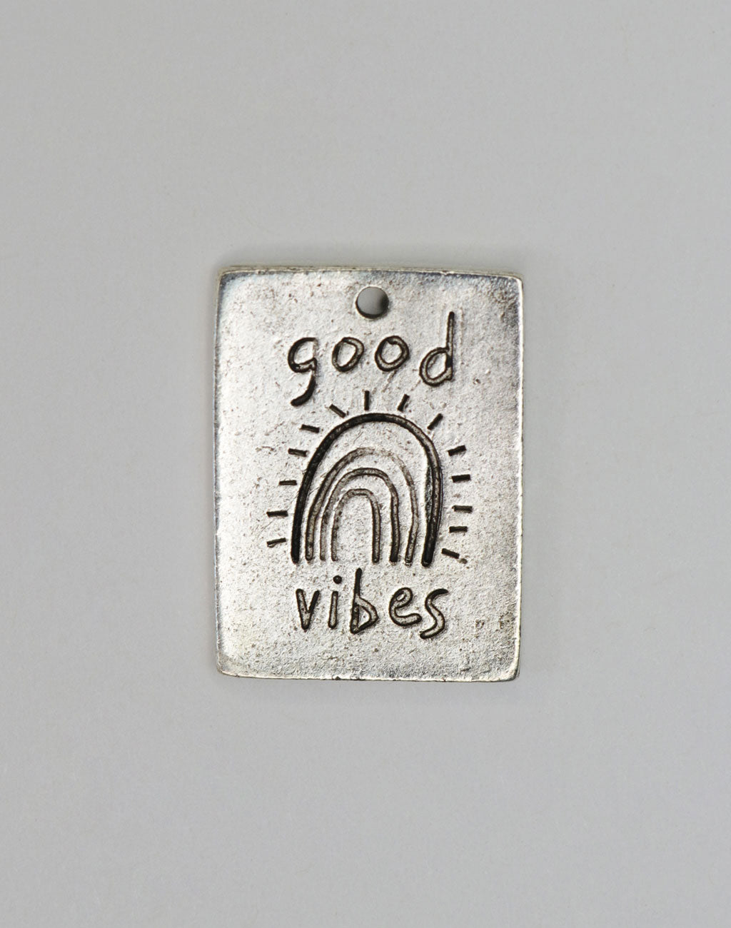 Good Vibes Rainbow, 25x19mm,  (1pc)